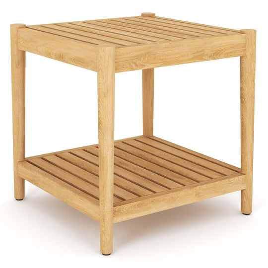 2 - Tier Teak Side Table (Square) - San Lucas - Teak HQ™