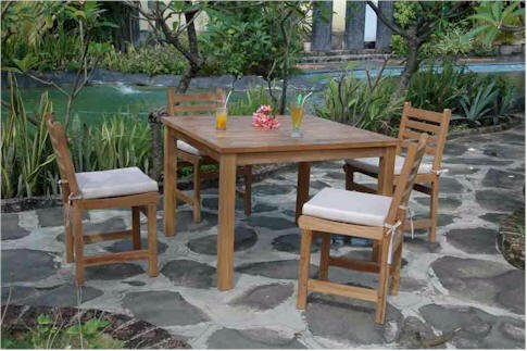 5 - Piece Teak Dining Set - Montage (Table) & Windham (Chairs) - Teak HQ™