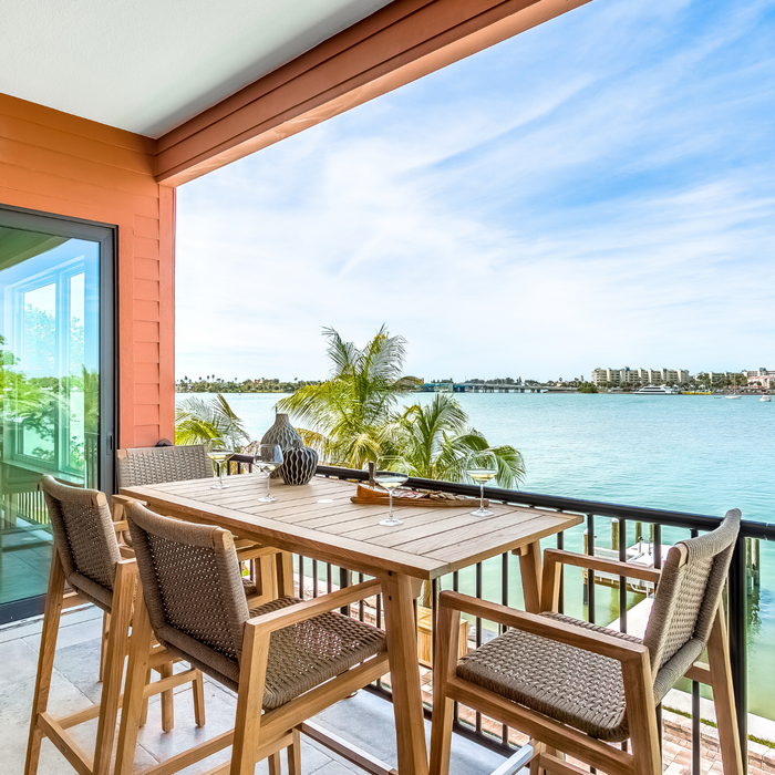 Teak Counter Height Table and Chairs - Admiral