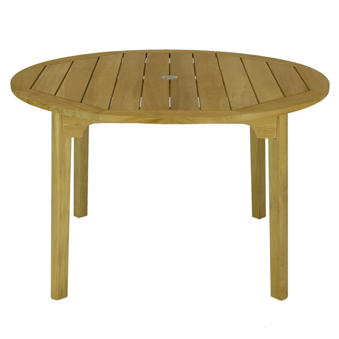 Round Teak Outdoor Dining Table (50" Diameter) - Admiral