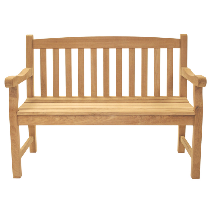 Outdoor Teak Garden Bench (2-Seater) - Classic