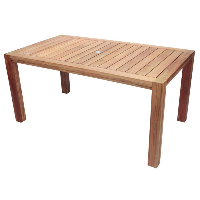 Teak Patio Table (63" Long Rectangle) - Comfort