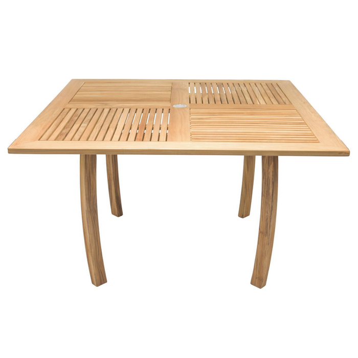 Teak Outdoor Patio Table (50" Square) - Dolphin