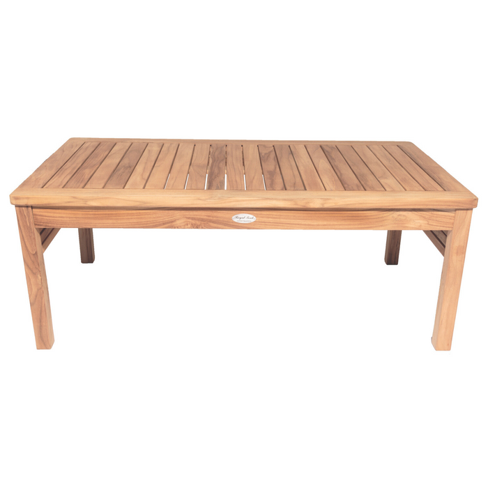 Teak Wood Coffee Table (43" Long Rectangle) - Miami