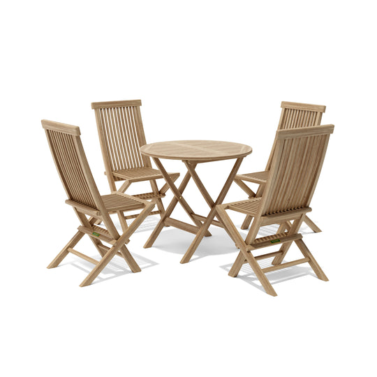 Teak Garden Table and Chairs Set (Img 2)