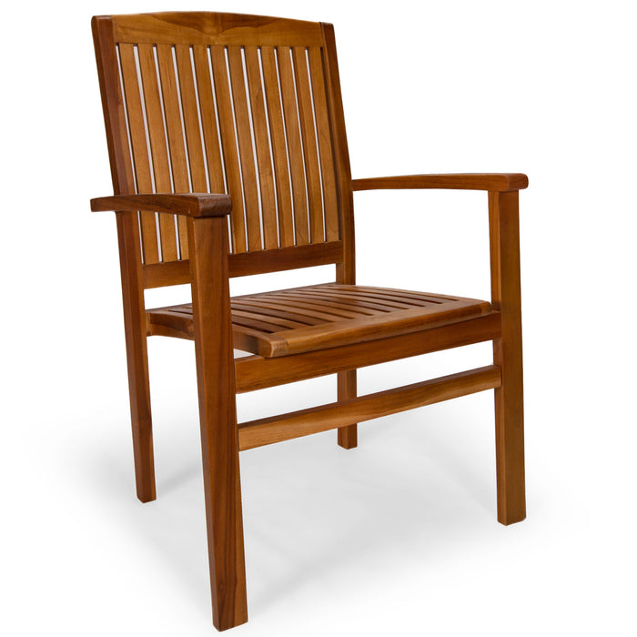 Stackable Teak Dining Chair - by All Things Cedar