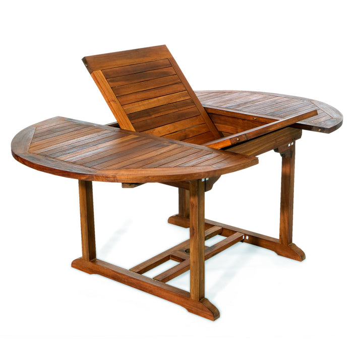 Modern Teak Dining Table (72" Oval) - by All Things Cedar