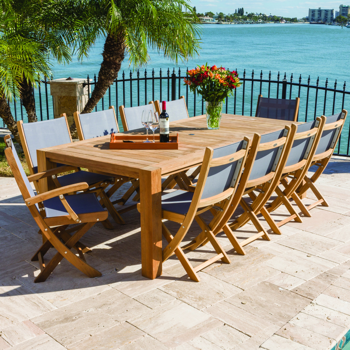 Outdoor Teak Set - Comfort (Table) & Sailmate (10 Chairs)