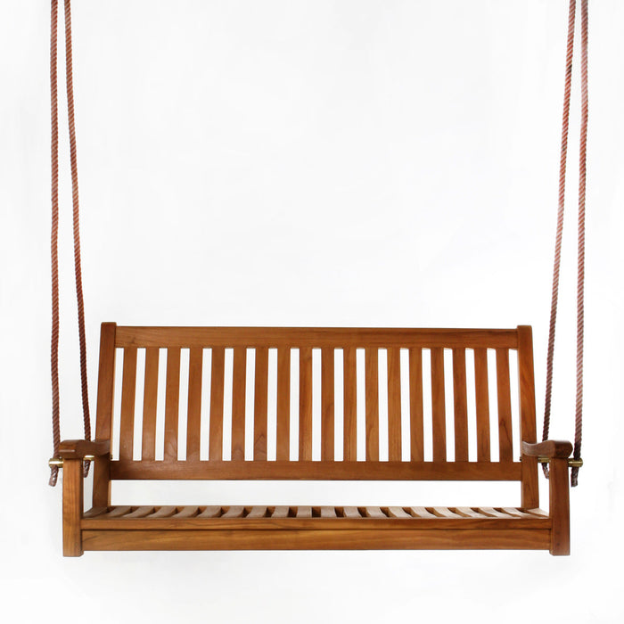 54-Inch Teak Swing Bench - by All Things Cedar