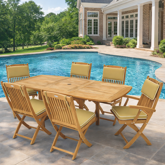 Teak Dining Table and Chairs - Family (Table) & Sailor (6 Chairs)