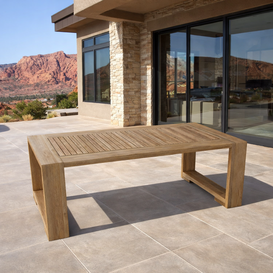Teak Rectangular Coffee Table (50" Long) - Capistrano