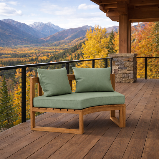 Teak Wood Sectional - Arena (Curved)