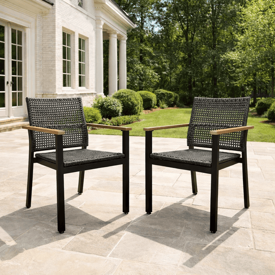 Aluminum and Teak Chair - Naples - Teak HQ™