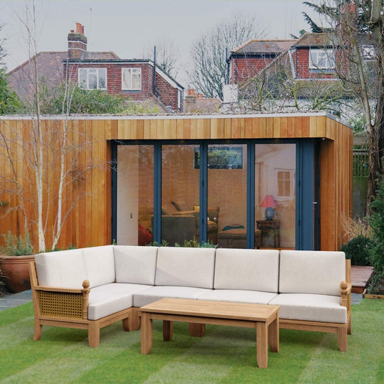 Anderson Teak Furniture - Luxe 6 - Piece Sectional Set - Teak HQ™