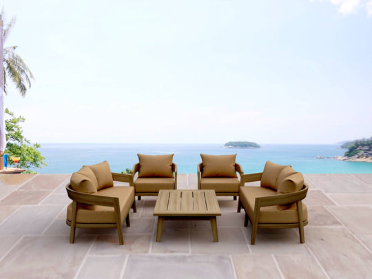 Best Teak Outdoor Furniture Set - Toscana 5 - Piece Package - Teak HQ™