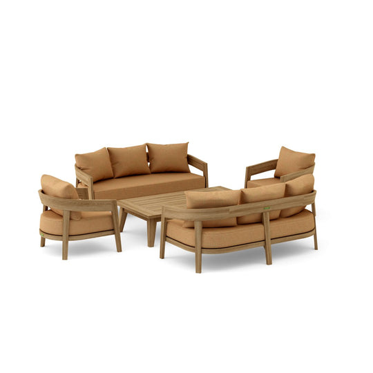 Best Teak Outdoor Furniture Set - Toscana 5 - Piece Package - Teak HQ™