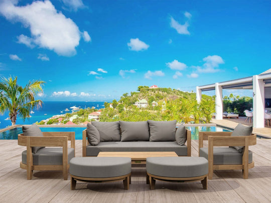 Contemporary Teak Garden Furniture - Coronado 6 - Piece Set - Teak HQ™