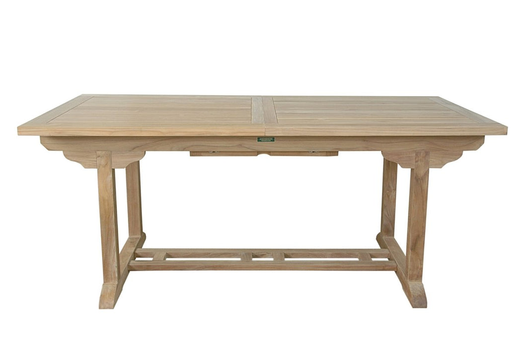 Expandable Teak Dining Table (94" Long Rectangle) - Bahama - Teak HQ™