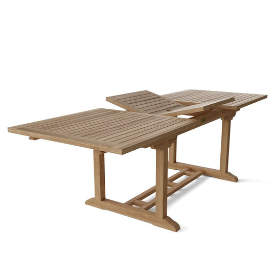 Expandable Teak Dining Table (94" Long Rectangle) - Bahama - Teak HQ™