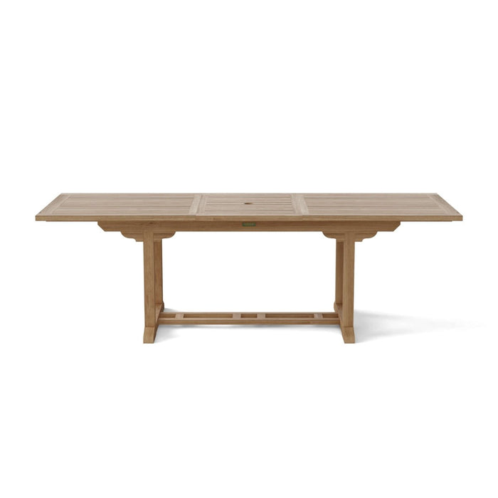 Expandable Teak Dining Table (94" Long Rectangle) - Bahama - Teak HQ™