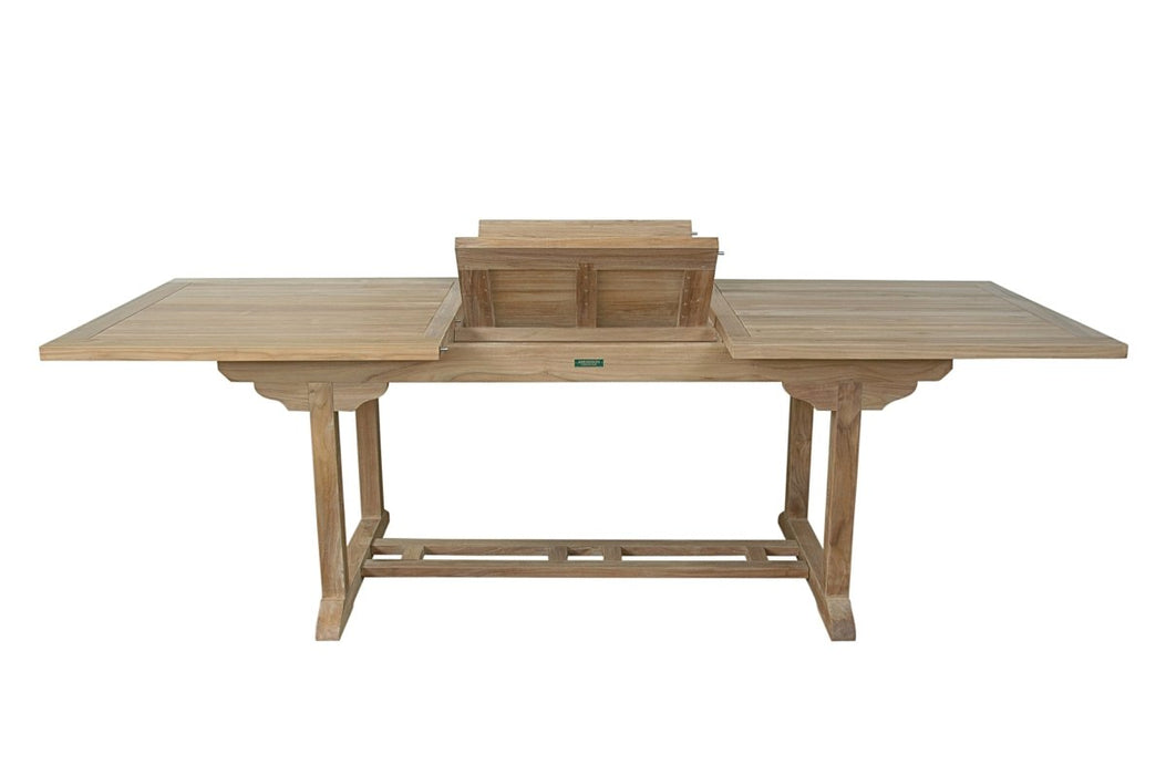 Expandable Teak Dining Table (94" Long Rectangle) - Bahama - Teak HQ™