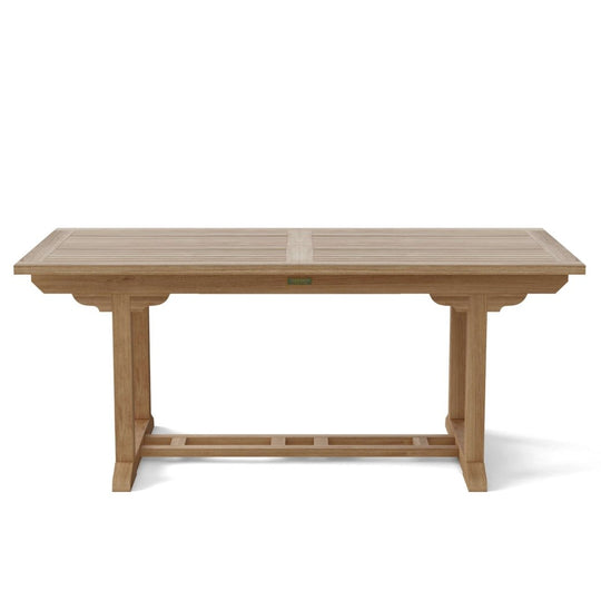 Expandable Teak Dining Table (94" Long Rectangle) - Bahama - Teak HQ™