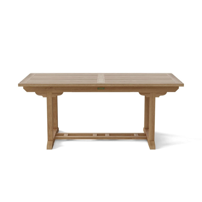 Expandable Teak Dining Table (94" Long Rectangle) - Bahama - Teak HQ™