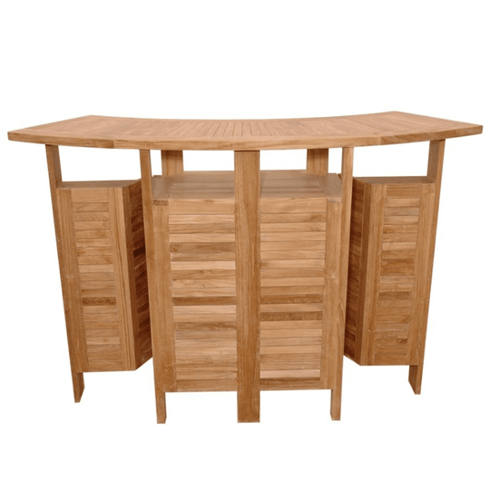 Folding Teak Bar Table (62" Long Rectangle) - Altavista - Teak HQ™