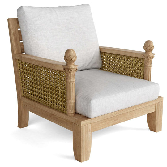 High - Quality Teak Garden Furniture - Luxe 7 - Piece Sectional Set - Teak HQ™