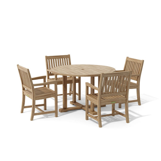 Modern Teak Dining Set - Tosca (Table) & Rialto (4 Chairs) - Teak HQ™