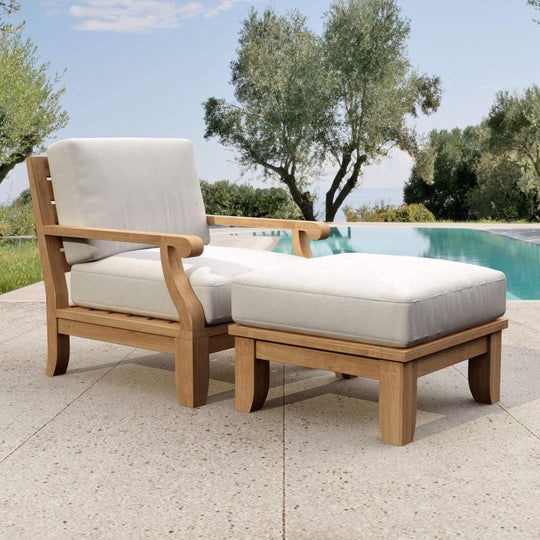 Modern Teak Garden Furniture - Riviera 2 - Piece Set - Teak HQ™