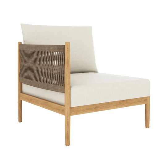 Modern Teak Sectional (Right End Piece) - San Lucas - Teak HQ™