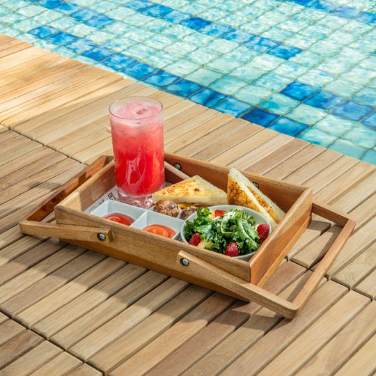 Natural Teak Interlocking Tiles (10 Sq Ft) - Deca - Teak HQ™