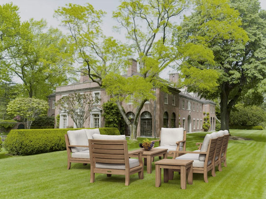 Natural Teak Outdoor Furniture - Riviera 10 - Piece Modular Set - Teak HQ™