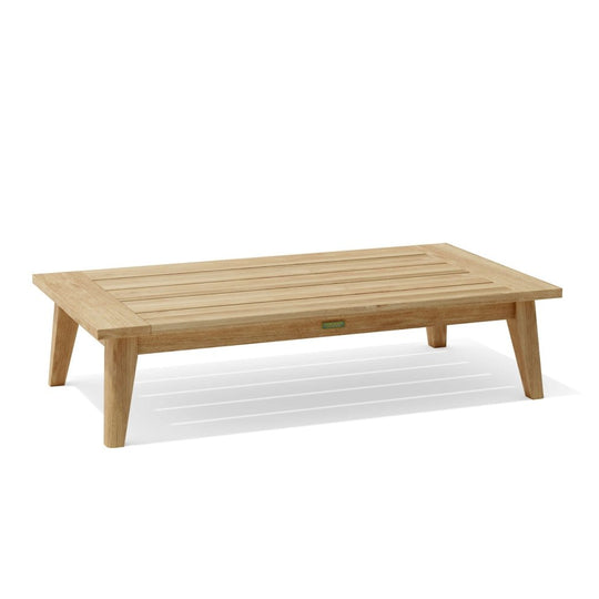 Natural Teak Wood Coffee Table (62" Long Rectangle) - Toscana - Teak HQ™