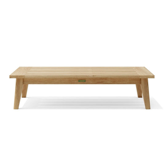 Natural Teak Wood Coffee Table (62" Long Rectangle) - Toscana - Teak HQ™