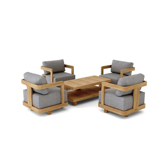 Outdoor Teak Garden Furniture - Granada 5 - Piece Set - Teak HQ™