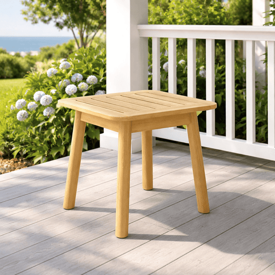 Outdoor Teak Side Table (Square) - Seville - Teak HQ™