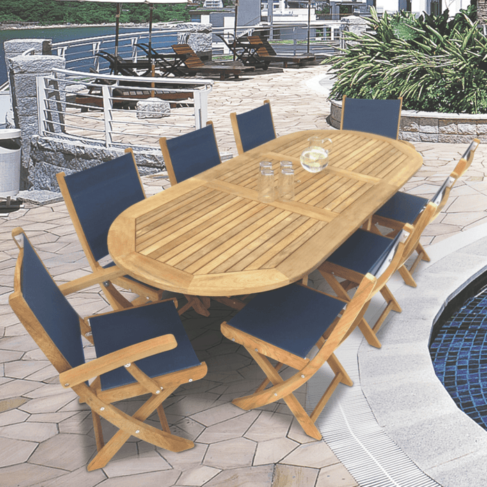 Oval Teak Dining Table (96" Long) - Family - Teak HQ™