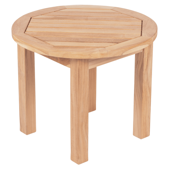 Round Teak Side Table (22" Diameter) - Miami - Teak HQ™