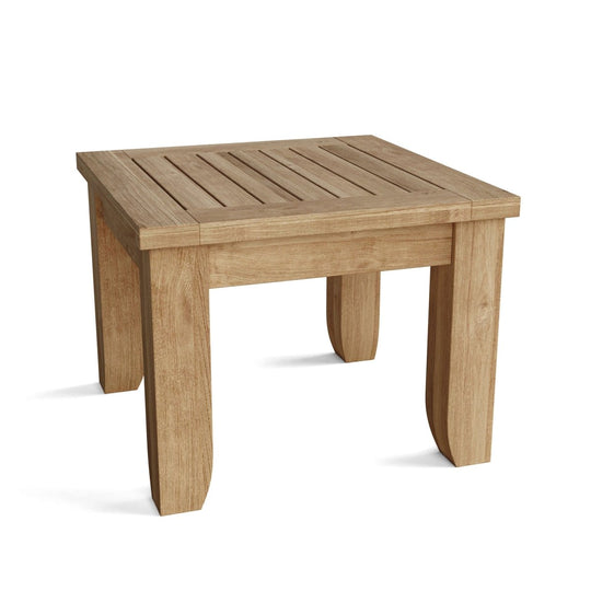 Small Teak Outdoor Side Table (22" Square) - Luxe - Teak HQ™