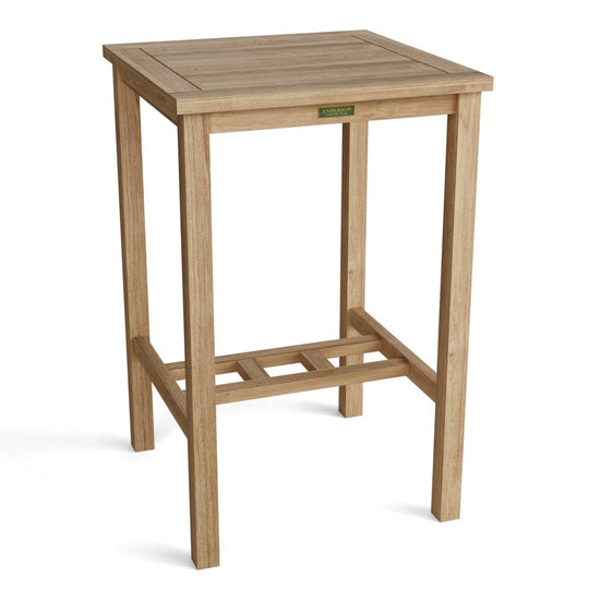 Square Teak Bar Table (27" Square) - Avalon - Teak HQ™