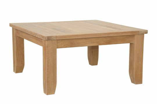 Square Teak Outdoor Coffee Table (33" Square) - Luxe - Teak HQ™