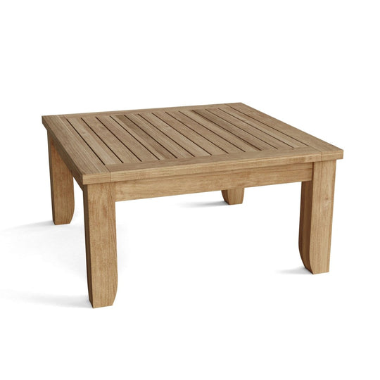 Square Teak Outdoor Coffee Table (33" Square) - Luxe - Teak HQ™