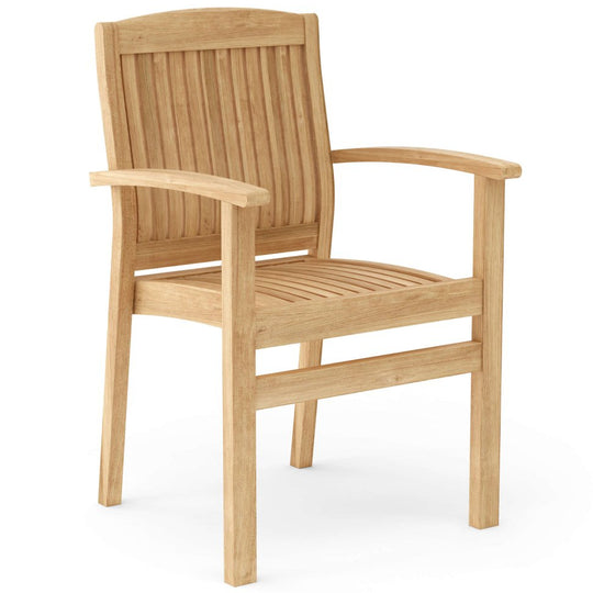 Stackable Teak Chairs (Set of 4) - Sahara - Teak HQ™