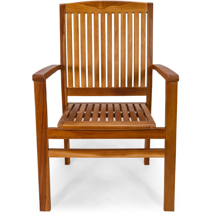 Stackable Teak Dining Chair - by All Things Cedar - Teak HQ™