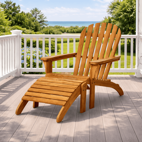 Teak Adirondack Chair Footrest - Royal Teak - Teak HQ™