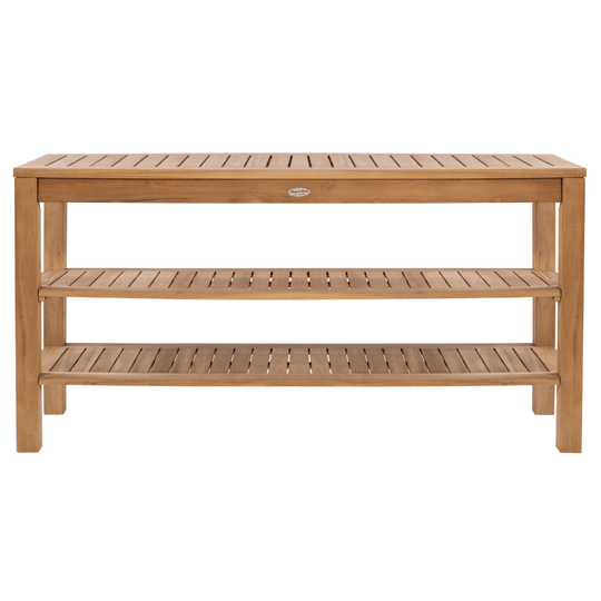 Teak Console Table With Shelves - Admiral - Teak HQ™