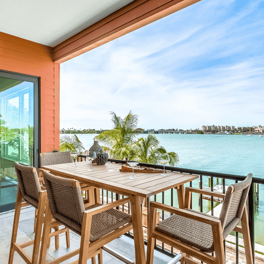 Teak Counter Height Table and Chairs - Admiral - Teak HQ™