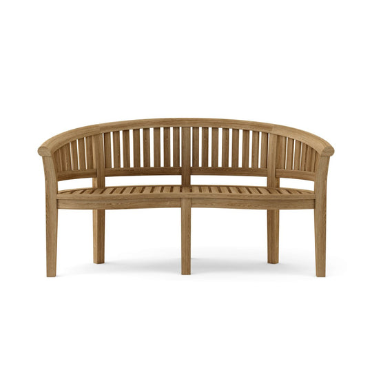 Teak Curved Bench (3 - Seater) - Curve - Teak HQ™